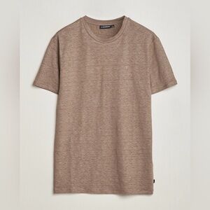 J.Lindeberg men’s soft pink Short Sleeve linen spring Tee